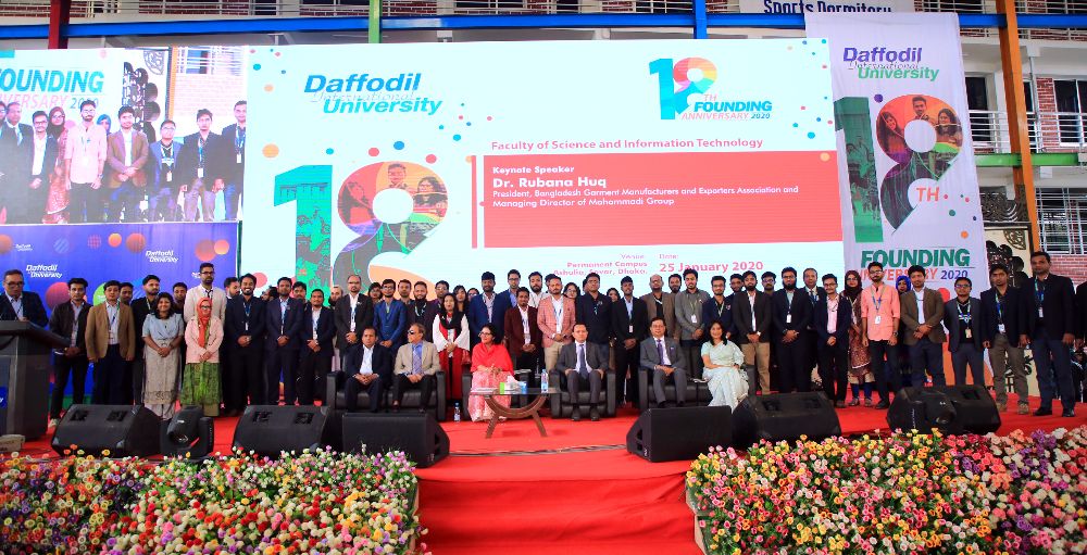 Students at graduation